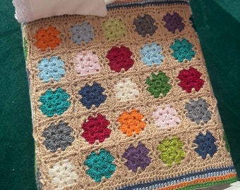 Miniature crochet blanket,