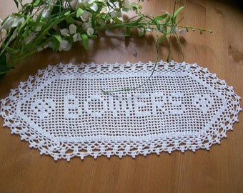 Name personalized doily,