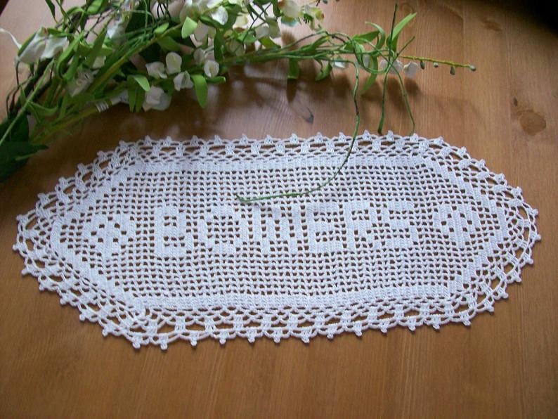 Name personalized doily