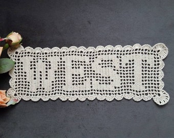 Crochet Name Doily,