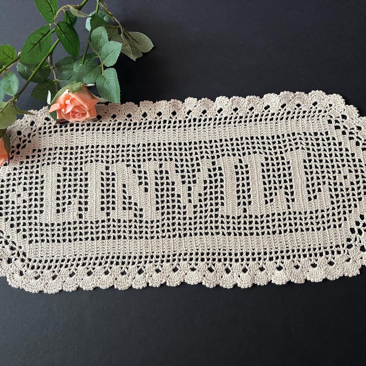 Crochet Name Doily