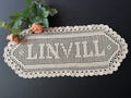 Crochet Name Doily, Personalized Handmade Cotton Gift