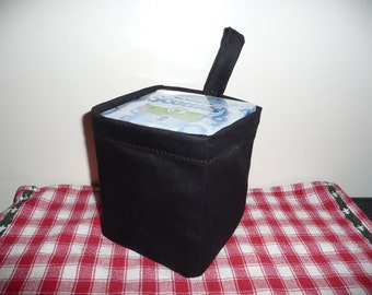 Kaaa...chews  Hanging Tissue Holder for the Car-  Solid Black