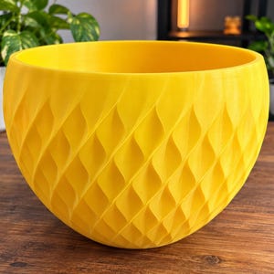 Maceta con base de mosaico impresa en 3D – Maceta cuadrada moderna para interiores (colores personalizados)