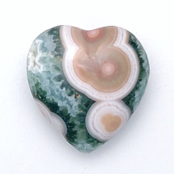Ocean Jasper  ~ Wire Wrap Stone ~ Ocean Jasper ~ Pendant Gemstone ~ Heart Shape Gemstone  ~ Orbicular Jasper ~ Wire Wrap Supply ~ DIY Supply