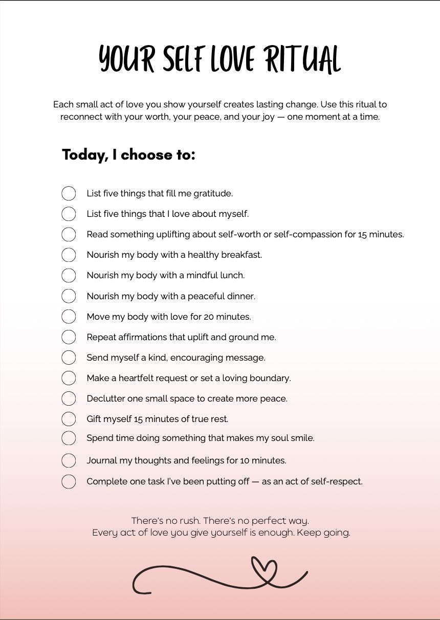 Self-love Workbook | Mental Health Journal | Daily Prompts ...