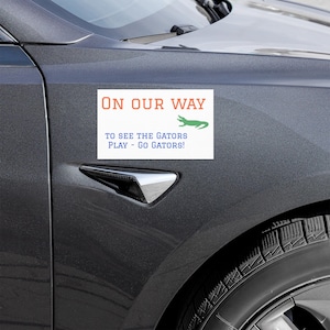 Car magnets - Florida Gator (Custom options available)