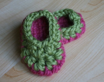 Easiest Crochet Bootie Pattern Ever!  Chunky Warm Unisex 3-6 Month Size Instant PDF File