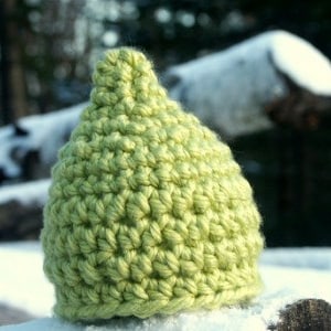 Instant PDF File The Original Chunky Reversible Gnome Hat Crochet Baby Hat Pattern 0-3 MOS image 1