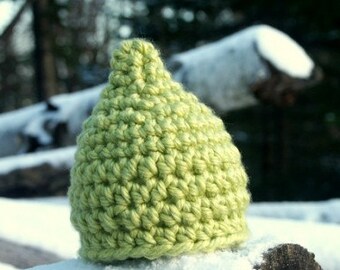 Instant PDF File The Original Chunky Reversible Gnome Hat Crochet Baby Hat Pattern 0-3 MOS