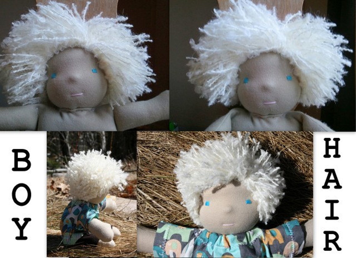 INSTANT PDF Waldorf Doll Tutorial Waldorf Doll Hair Wig Etsy