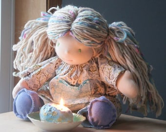 INSTANT PDF Waldorf doll tutorial Waldorf doll hair wig tutorial BOTH crochet and non-crochet techniques both boy and girl hair styles