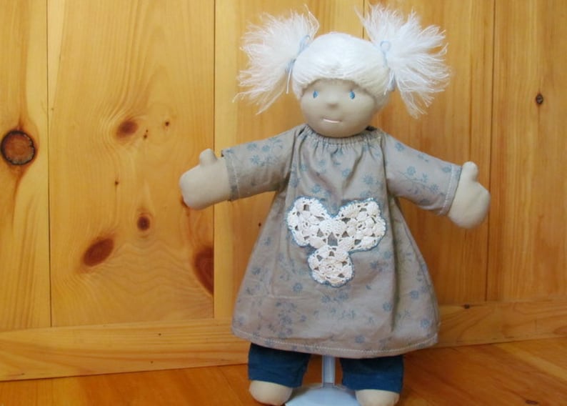 INSTANT PDF download Waldorf doll tutorial EASY Waldorf doll dress sewing tutorial image 2