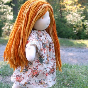 INSTANT PDF Waldorf Doll Pattern Tutorial.... Complete Waldorf inspired doll pattern and tutorial package for doll with hair and dress