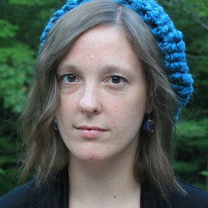 Instant PDF File For Crochet Pattern for Easy Chunky Puff Stitch Slouch Hat Tam