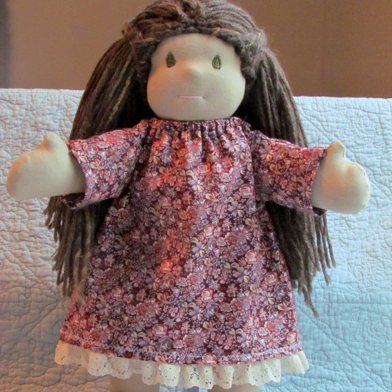 INSTANT PDF download Waldorf doll tutorial EASY Waldorf doll dress sewing tutorial image 3