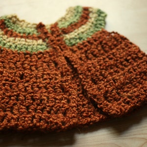 Instant PDF 9-12 Month Crochet Vest Pattern