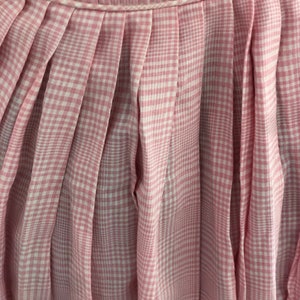 1950s Pink and White Gingham Sundress / Pink Checked Fifties Dress XS. 画像 6