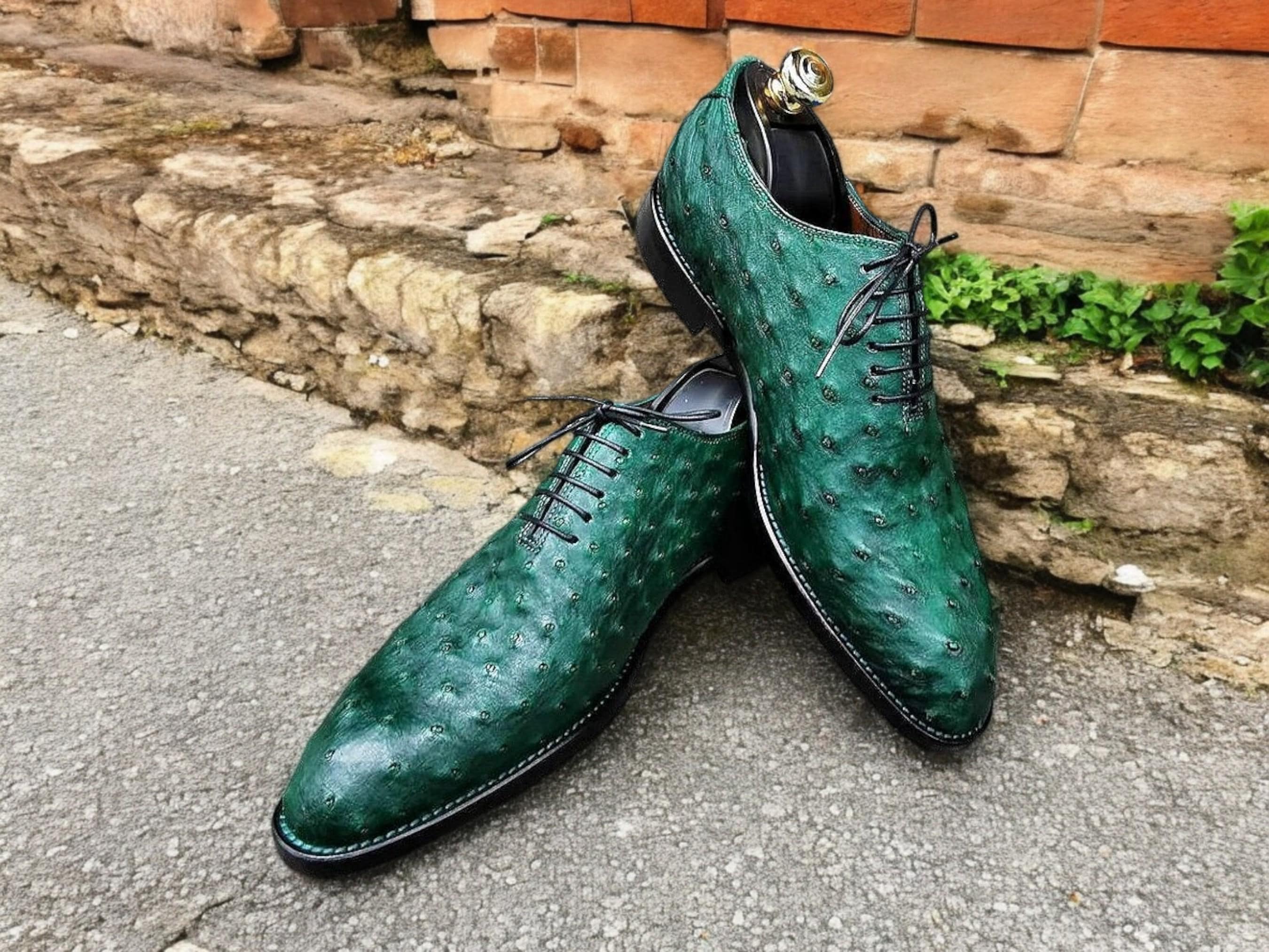 slim fit dress slacks Green Velvet DressShoes​ ​| Amali Throne main image 0
