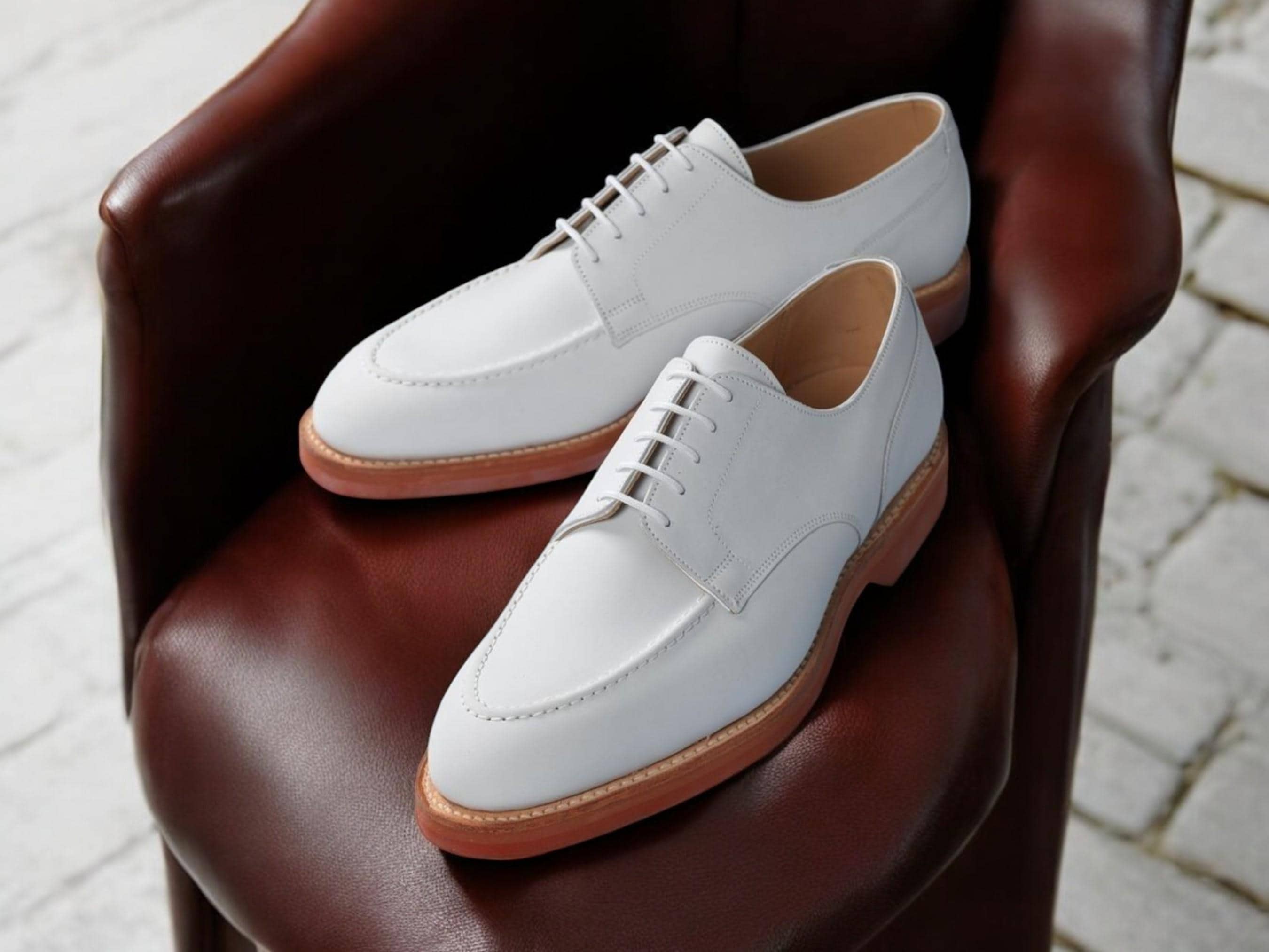 White Bucks Shoes - Etsy