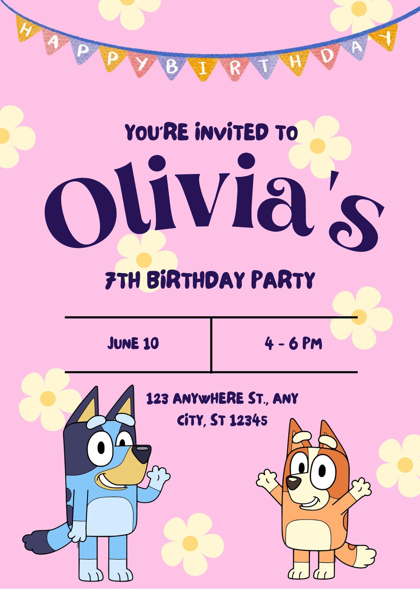 Canva Digital Invitation Template