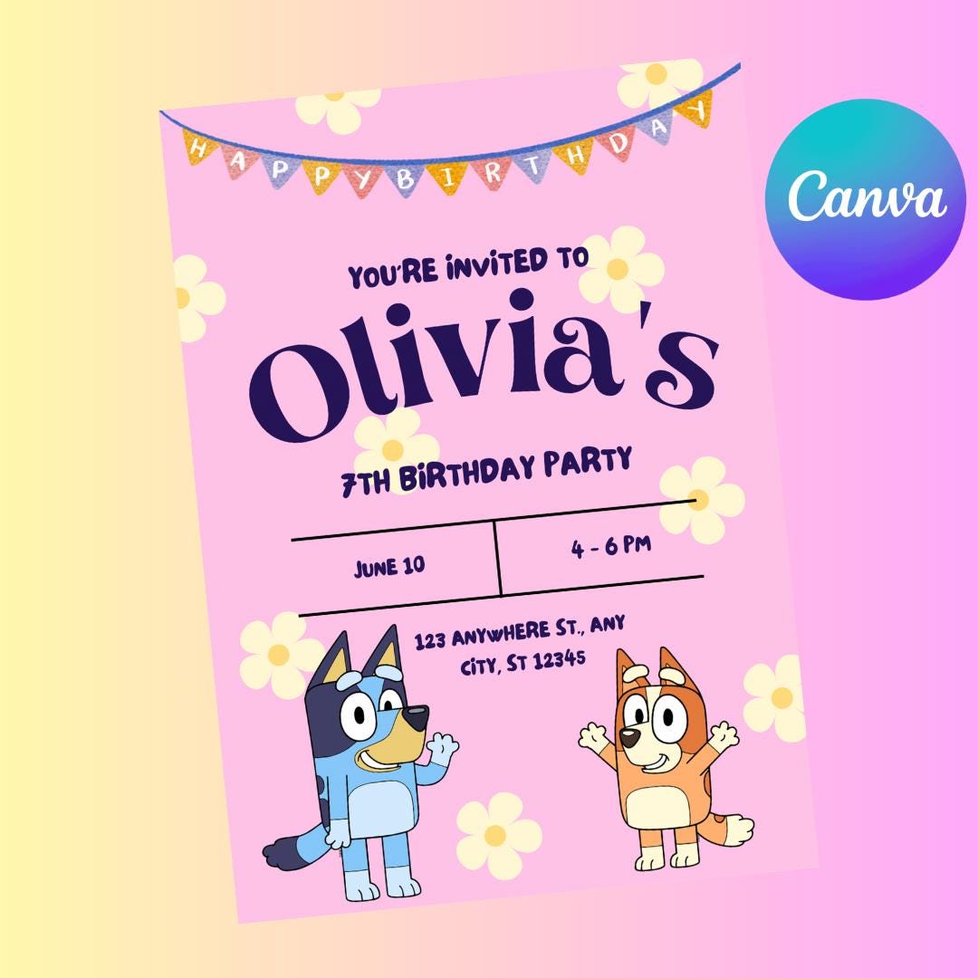 Canva Digital Invitation Template
