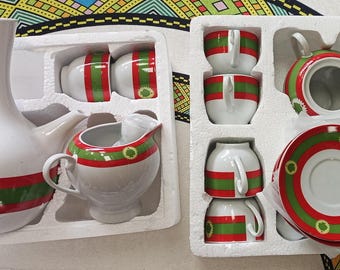 Ethiopian Coffee Set- Jebena, Sini Cups & Saucers - Etsy 日本