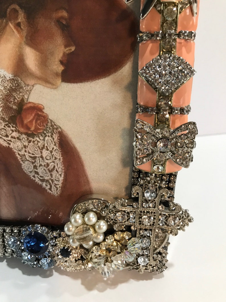 Unique Vintage Jeweled Picture Frameone of a Kind. Etsy