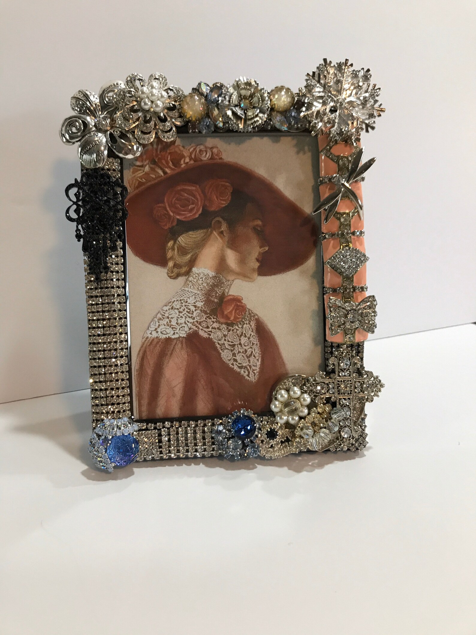 Unique Vintage Jeweled Picture Frameone of a Kind. Etsy