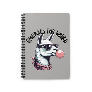 楽しいラマのスパイラルノート：クリエイティブな人へのちょっと変わったギフト 画像 2