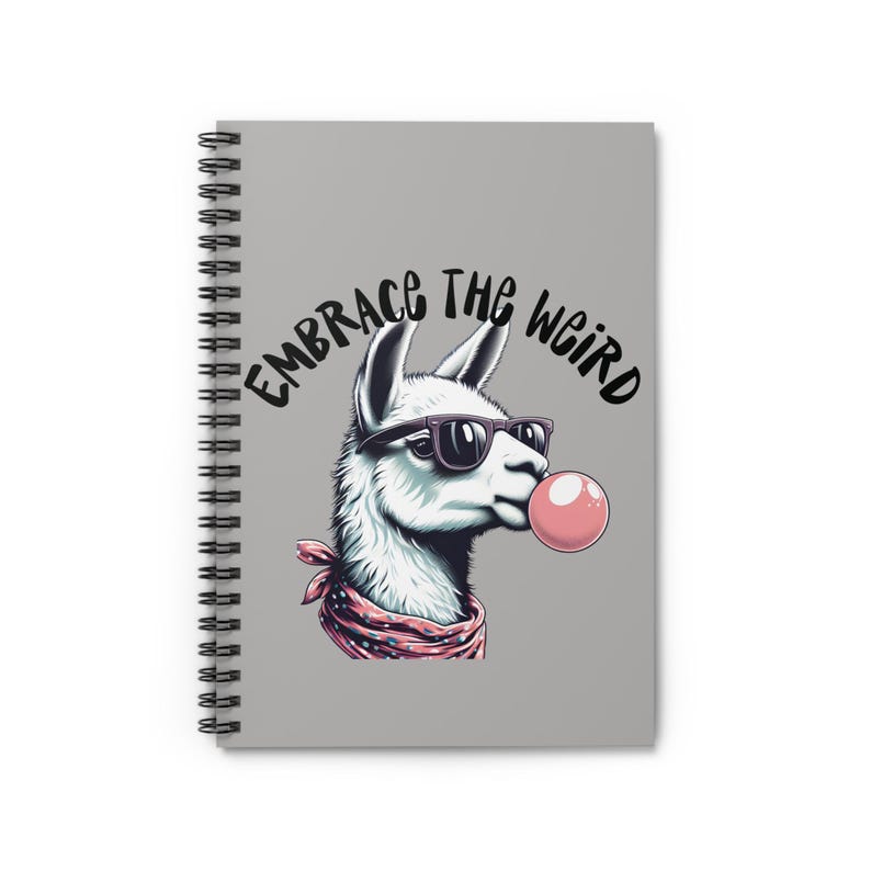 楽しいラマのスパイラルノート：クリエイティブな人へのちょっと変わったギフト 画像 2