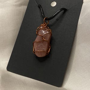 Strawberry Quartz Pendant Necklace