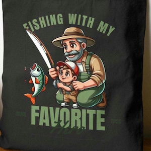 Angelverein Einkaufstasche, Geschenk für Fischer Umweltfreundliches Angeln Liebhaber Geschenk, Vatertagsgeschenk, Fischer Tote, Angeltasche,