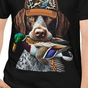 Duck Hunting Dog T-Shirt, hunting shirt Unisex Pet Lover Tee, Hunting Gift, Outdoor Adventure Shirt, Fun Animal Graphic Tee, Gift for hunter