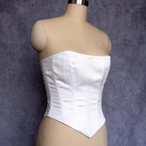 Bridal corset Basque waist with lace-up back for wedding reception engagement party Mini bridal dress waist snatch hour glass figure