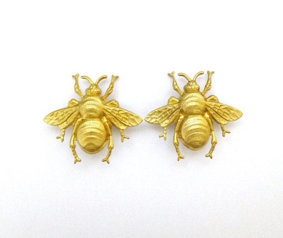 Gold Bee Hair Clips Bee Barrettes Bee Hair Accessories Bumble Bees  Bumblebees Insect Girl Hair Accessories Girl Barrettes Girl Hair Clips 
