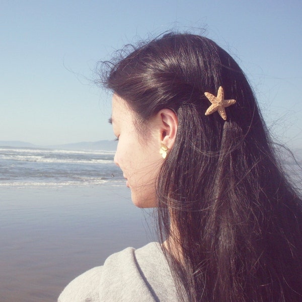 Étoile de mer Barrette 25 % de réduction sur la vente de pinces à cheveux sirène Ariel Costume étoile de mer nautique océan plage mariage accessoires filles femmes cadeau été