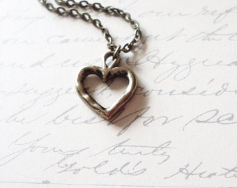 Heart Charm Necklace Valentines Day Jewelry 50% Off Sale Gold Small Pendant Minimalist Layering Accessories Girlfriend Womens Gift For Her