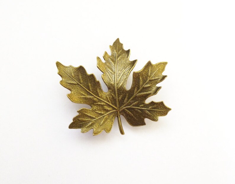 Leaf Hair Clip Brown Barrette Rustic Maple Woodland Autumn Fall Forest Garden Botanical Nature Accessories Girlfriend Womens Gift For Her