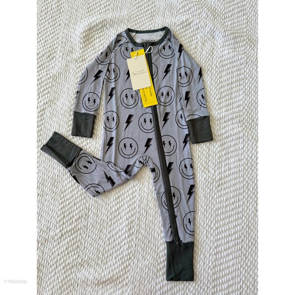 Bamboo Baby Boy/Girl 2-Pack Solid&Printed Rompers Set Light Green
