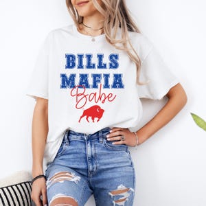 Mafia Babe Tee: Football Game Day T-Shirt, Game Day Apparel, Team Shirt, Buffalo Game Day Wear