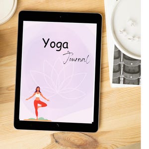 Printable Yoga & Meditation Journal | Daily Mindfulness, Gratitude, Yoga Tracker, Meditation Log, Habit Tracker, Wellness Planner PDF