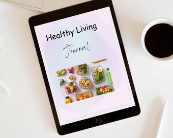 Healthy Living Printable | Meal Planner & Fitness Tracker | Healthy Habits Journal | Wellness Organizer PDF | Recipe  Habit Log