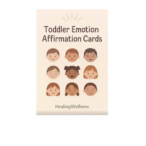 Toddler Emotion Cards | Feelings Flashcards | Emotional Learning for Kids | Preschool Emotions Pack | Montessori Calm Down Tool
