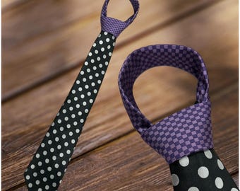 Regular Size Contrast Knot Tie