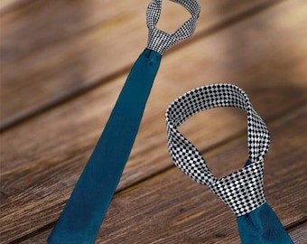 Regular Size Contrast Knot Tie