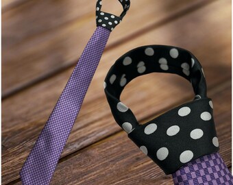 Regular Size Contrast Knot Tie