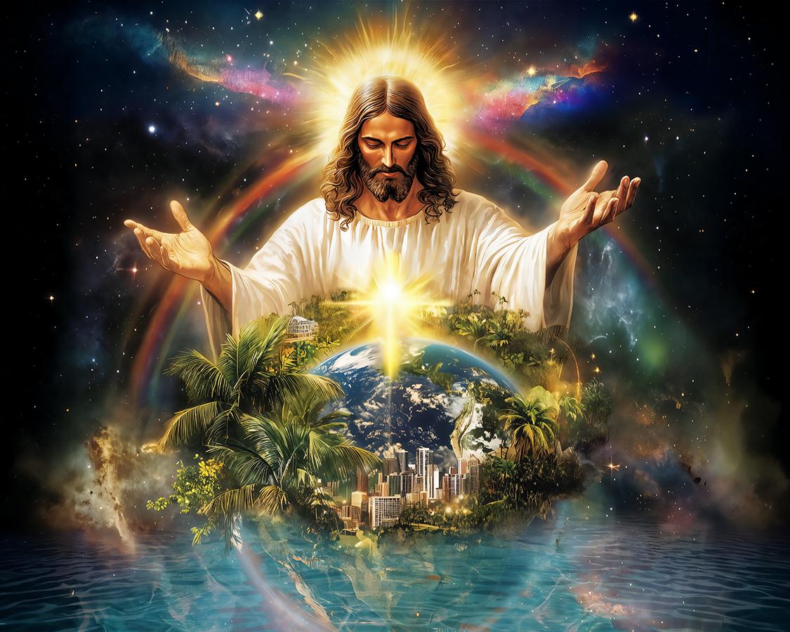Celestial Jesus Prints - Spiritual Home Decor, Jesus Christ Art, Living ...