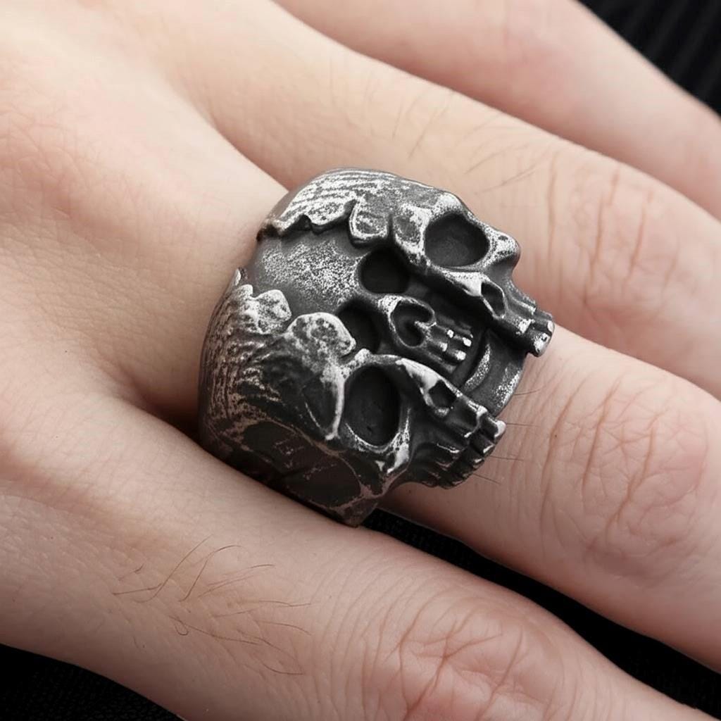 Mens Skull Ring