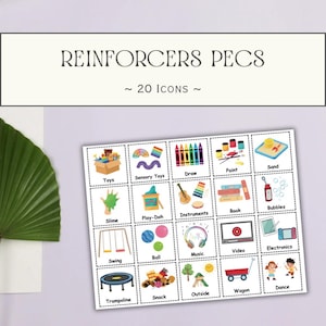 Íconos PECS de refuerzo editables / Tablero de comunicación / Tarjetas de comunicación / Comunicación visual / Recursos de educación especial